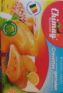 Crêpes crevettes grises de la mer du nord