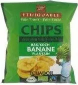 Ethiquable Bananen Chips Salzig (2,34 Eur / 100 G)