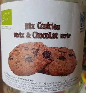 Mix cookies noix & chocolat noir