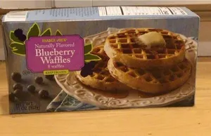 Natiral blueberry waffles