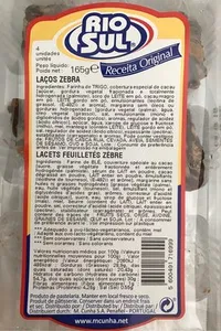 Lacets feuilletés zèbre