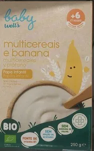 Papa Infantil multicereais e banana
