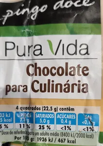 Chocolate para Culinária