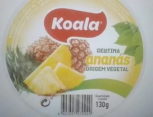 Gelatina ananás origem vegetal