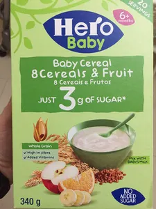 Hero baby cereal - 8 cereals & Fruits