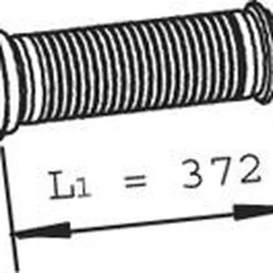 Mjuk rörledning, avgassystem DINEX 22126