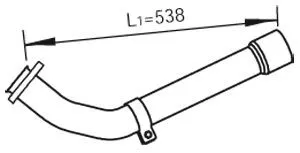 DINEX 47261 Avgasrör