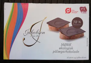 mørk økologisk pålægschokolade