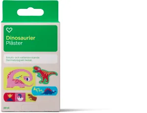 Hjärtats Plåster Barn Dinosaurier 20st