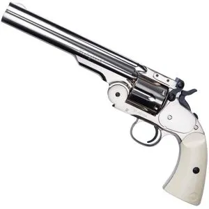 ASG - ActionSportGames ASG - Schofield, 6” Silver & Ivory Grip - [ CO2, Diabolo, 4.5mm ]