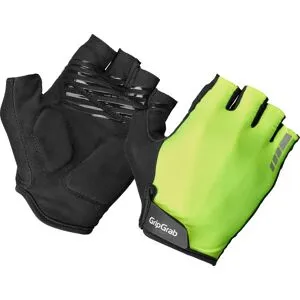 Gripgrab Ride Padded Short Finger Summer Gloves Yellow Hi-vis XL