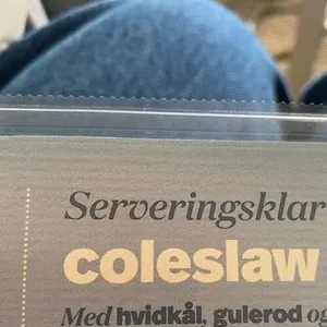 Serveringsklar coleslaw