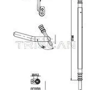 Varibelttrycksledning, klimatanläggning TRISCAN 9010 16044