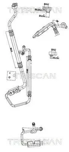 Varibelttrycksledning, klimatanläggning TRISCAN 9010 16066