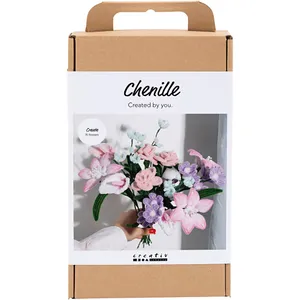 Creativ - Craft Kit Pipe Cleaner Flowers, Flowers, pastel colours, 1 pack (977761)