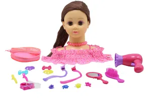 Happy Friend - Hairstyling Head Brown Hair