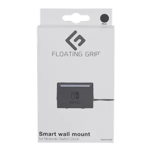 Nintendo Switch dock wall mount by FLOATING GRIP®, Black
