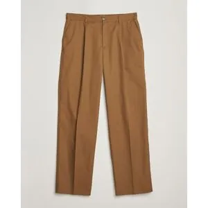 Les Deux Reece Pleated Heavy Twill Pant Dark Sand