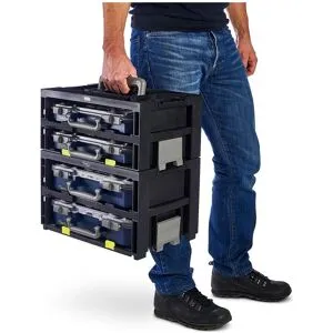 Raaco Carrymore Transportenhet Med 2 St Carrylite 80-Enheter, Garageinredning & Förvaring