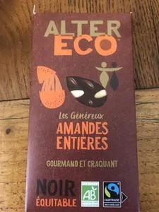 Chocolat noir amandes