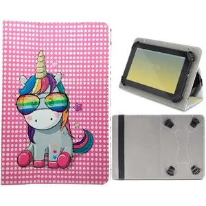 TFO Universal Flip Fodral till 9-10.2" Surfplattor -Rainbow Unicorn