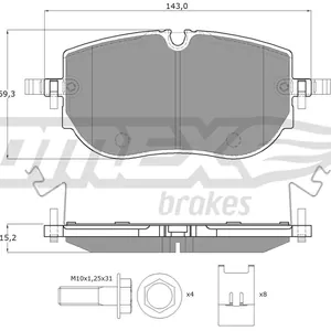 Bromsbelägg TOMEX brakes TX 60-65