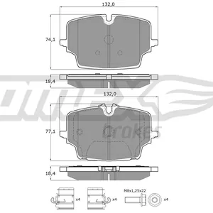 Bromsbelägg TOMEX brakes TX 60-76