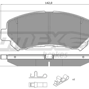 Bromsbelägg TOMEX brakes TX 15-97