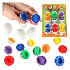 Pedagogisk leksak: Ägghalvor för form- och färgmatchning