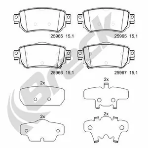 Bromsbelägg BRECK 25965 00 702 00