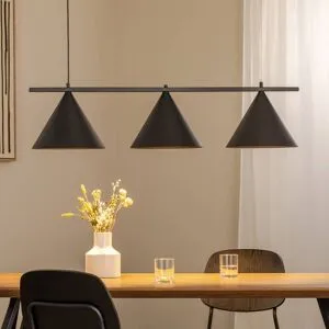 Hänglampa Capital Eko-Light, dimbar, Svart, Vardagsrum / matsal, Metall, Modern, Pendellampa