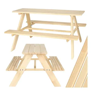 Trädgårdsbord med bänkar för utomhusbruk