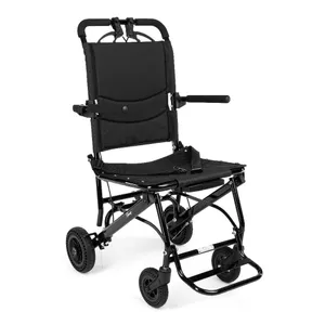 Rullstol transport ihopfällbar med handtag