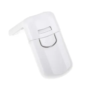 Barnsäker Hörnlådlås, Självhäftande Vit, 7,5 cm