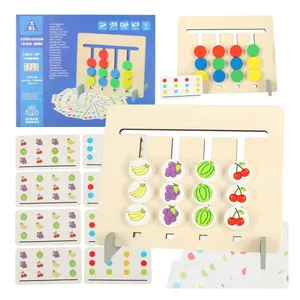 Pedagogisk träleksak för färgmatchning 5-6 år