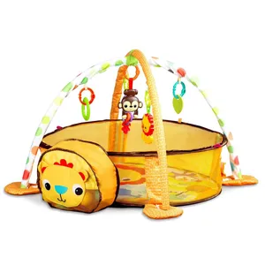 Färgglad Bebismatta med Leksaker och Bollar