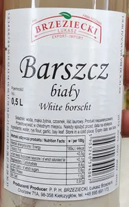 Barszcz biały