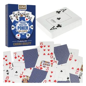 Hållbara plastpokerspelkort för proffs