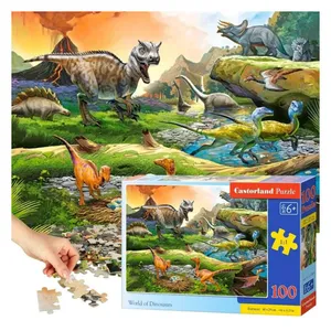 Pussel 100 bitar - Dinosaurier för barn
