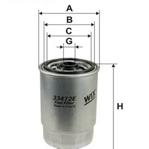Bränslefilter WIX FILTERS 33472E