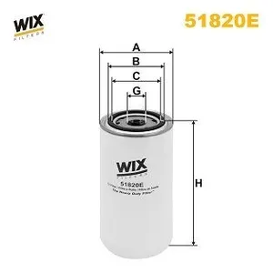Oljefilter WIX FILTERS 51820E