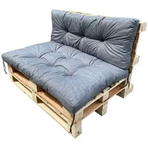 Trädgårdsdynor för pallbänkar trädgårdsmöbler 120x80 + 120x40 SET