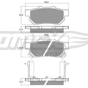 Bromsbelägg TOMEX brakes TX 10-99