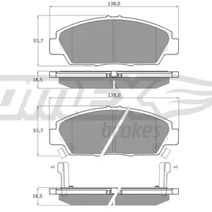 Bromsbelägg TOMEX brakes TX 11-38