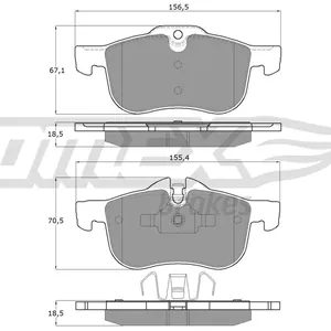 Bromsbelägg TOMEX brakes TX 13-55
