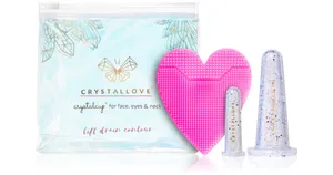 Crystallove Crystalcup ansiktsset, massageverktyg för ansiktet och ögonkonturen