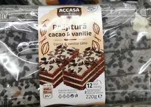 пирожное с какао и ванилью