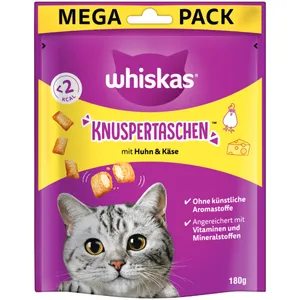 Whiskas Temptations - Ekonomipack: Kyckling & ost 2 x 180 g
