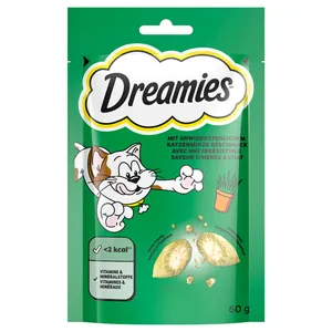 Ekonomipack: Dreamies Cat Treats 6 x 60 g - Catnip