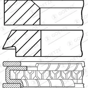 Kolvringsats GOETZE ENGINE 08-110300-00
